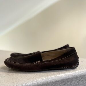 Sandro Moscoloni Men Size 8D Brown suede Leather Loafers Driving Shoes Comfort